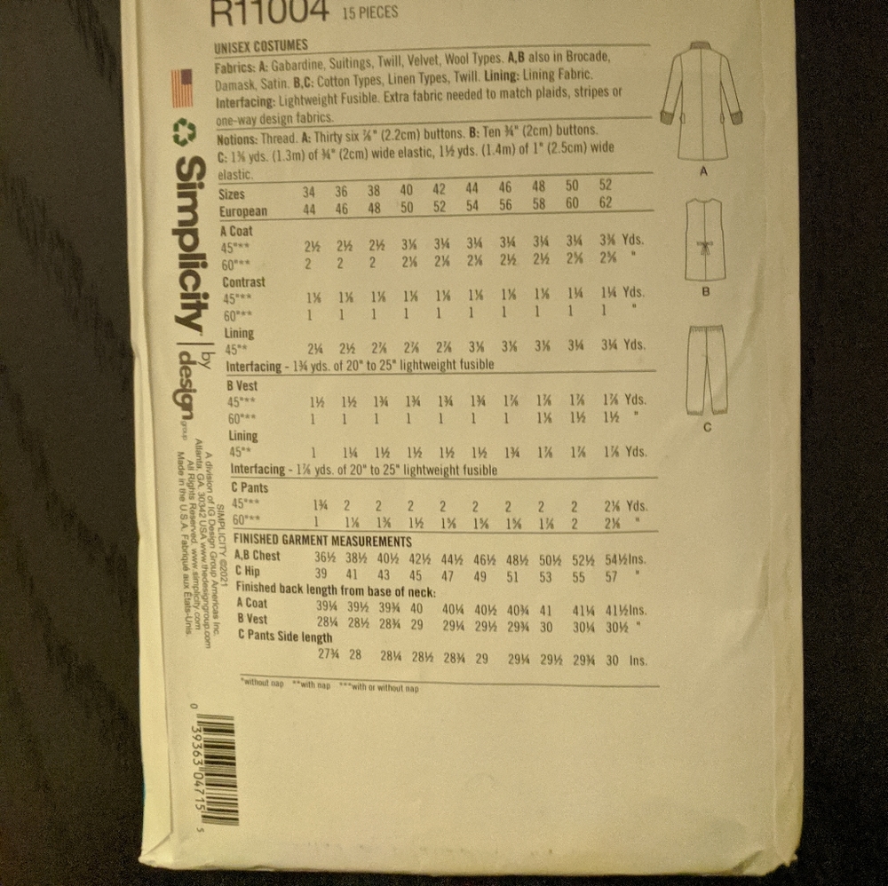 Costume Pattern - Picture 2 of 2